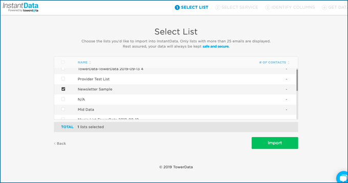 Select-List-InstantData